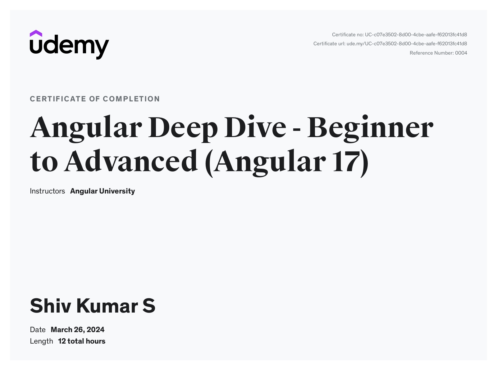 Angular Deep Dive - Beginner to Advanced (Angular 17)