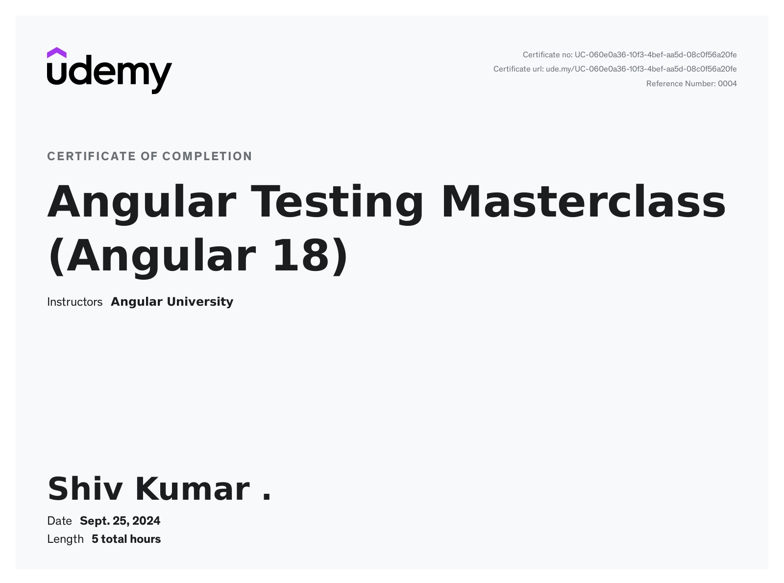 Angular Testing Masterclass (Angular 18)